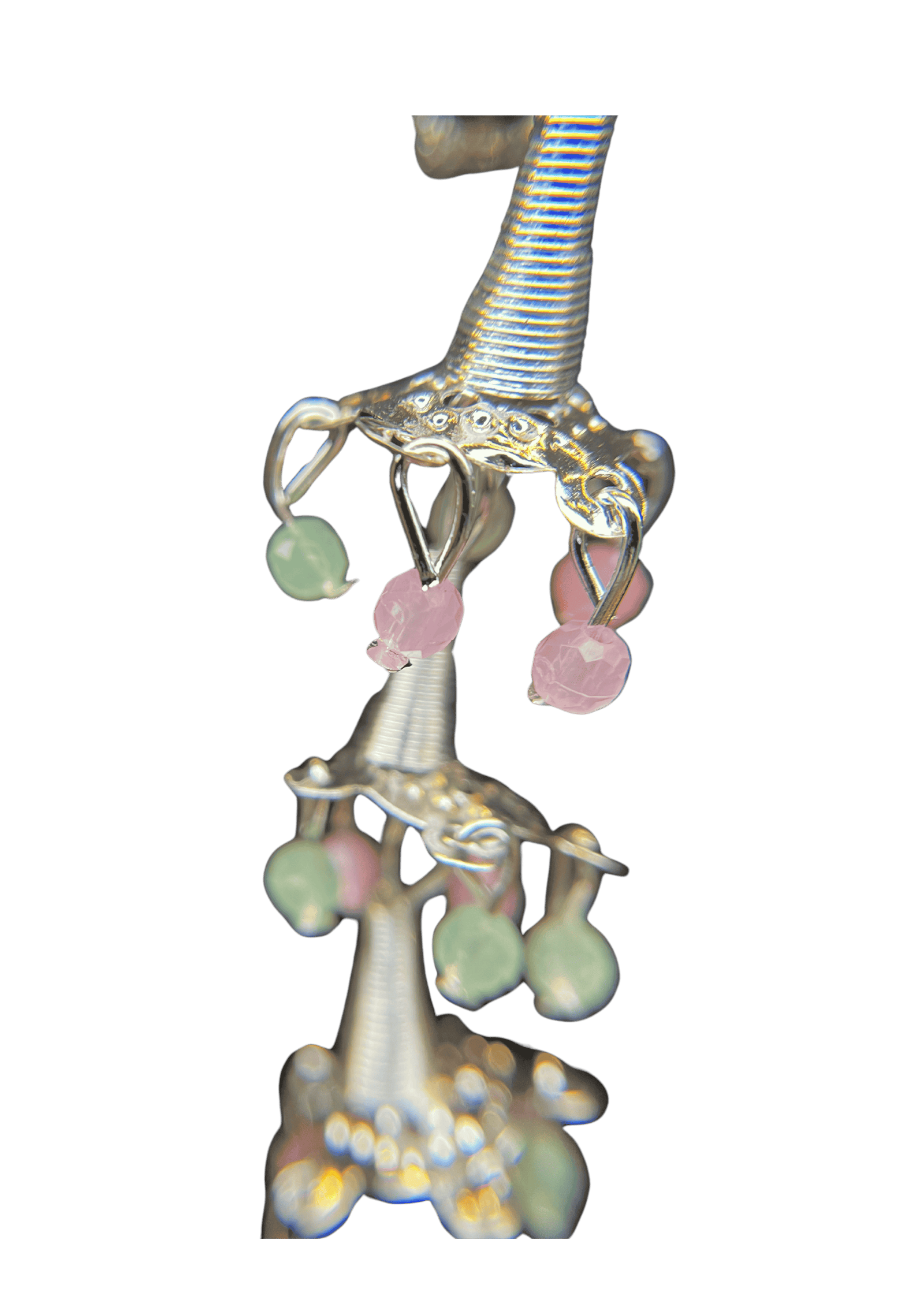 Pastel Gemstone Trio Silver Plated Bracelet